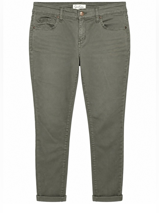 Jessica Simpson Denim - Jessica Simpson Olive Green Relaxed Skinny Cropped Women’s Jeans